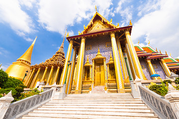 Image showing Thailand, Bangkok,  Wat Phra Kaew temple.