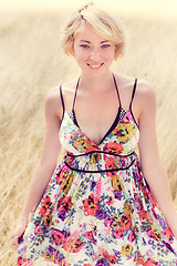 Image showing Woman enjoying the nature.