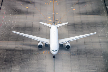 Image showing Airplane on a runway.