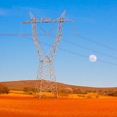 Image showing High voltage lines.