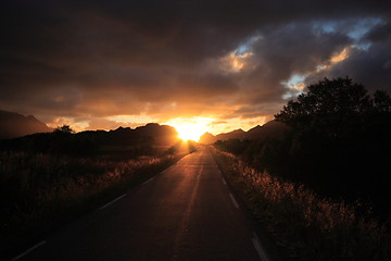 Image showing Road to the sun