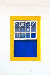 Image showing Colorful vintage window.