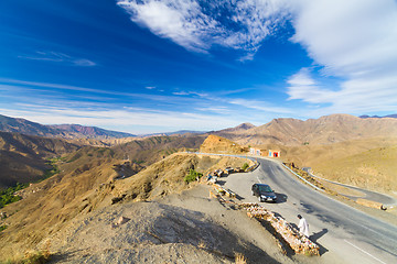 Image showing Morocco, High Atlas Mountains, Tizi N'Tichka pass.