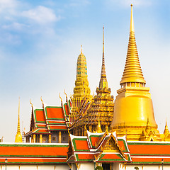 Image showing Thailand, Bangkok,  Wat Phra Kaew temple.