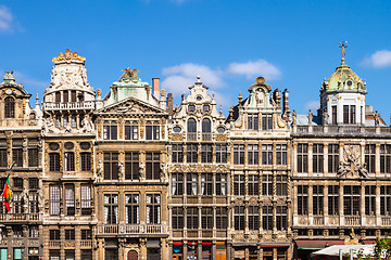 Image showing Buildings of Grand Place, Brussels, Belgium