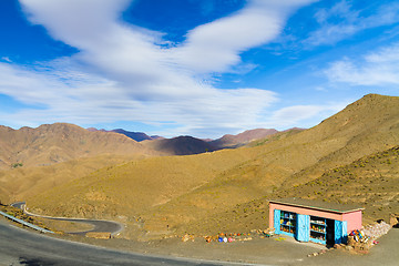 Image showing Morocco, High Atlas Mountains, Tizi N'Tichka pass.