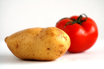 Image showing Potato and tomato