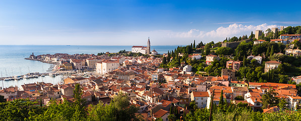 Image showing Picturesque old town Piran - Slovenia.