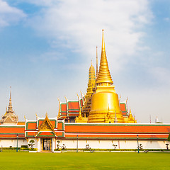 Image showing Thailand, Bangkok,  Wat Phra Kaew temple.