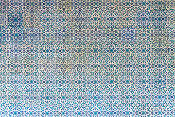 Image showing Oriental mosaic detail in Topkapi Palace, Istanbul, Turkey.