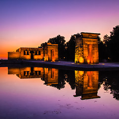 Image showing Templo de debod in Madrid, Spain