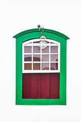 Image showing Colorful vintage window.