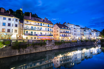 Image showing Romantic medieval Ljubljana, Slovenia, Europe.