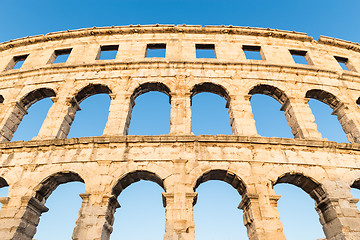 Image showing Ancient Roman Amphitheater; Pula, Croatia