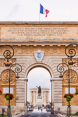 Image showing Arc de Triomphe, Montpellier, France.