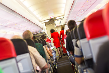 Image showing Interior of airplane.