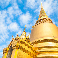 Image showing Thailand, Bangkok,  Wat Phra Kaew temple.