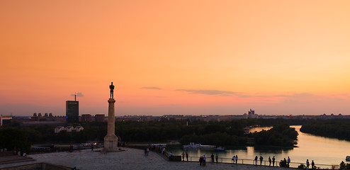 Image showing Statue of Victor, Belgrade, Serbia.