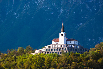 Image showing St. Anton church in Kobarid, Slovenia, Europe.