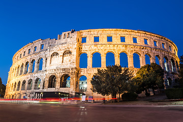 Image showing Ancient Roman Amphitheater; Pula, Croatia