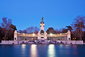 Image showing Memorial in Retiro city park, Madrid