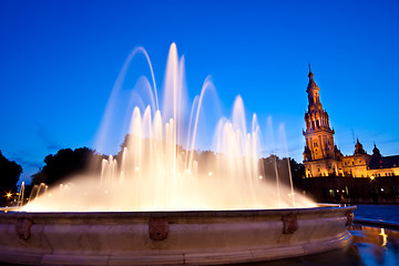 Image showing Plaza de Espana in Seville, Spain