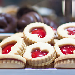 Image showing Valentine biscuits