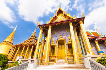 Image showing Thailand, Bangkok,  Wat Phra Kaew temple.