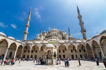 Image showing Sultanahmet blue Mosque in Istanbul, Turkey