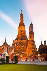 Image showing Wat Arun Temple in Bangkok, Thailand.