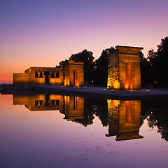 Image showing Templo de debod in Madrid, Spain