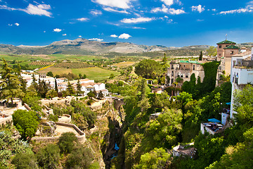 Image showing Panoramic view of Ronda, Andalusia, Spain