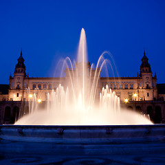 Image showing Plaza de Espana in Seville, Spain