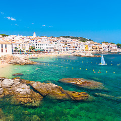 Image showing Calella de Palafrugell, Costa Brava, Catalonia, Spain.