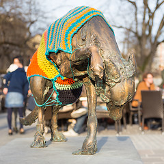 Image showing Artistic sculpture in Ljubljana, Slovenia.