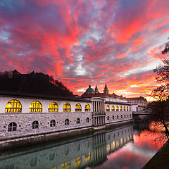 Image showing Ljubljana, capital of Slovenia, Europe.