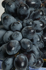 Image showing black grapes close