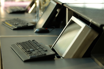 Image showing Computer terminal in airport