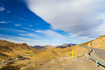 Image showing Morocco, High Atlas Mountains, Tizi N'Tichka pass.