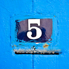 Image showing Door number