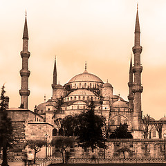 Image showing Blue ( Sultan Ahmed ) Mosque, Istanbul, Turkey