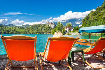 Image showing Lake Bled in Julian Alps, Slovenia.