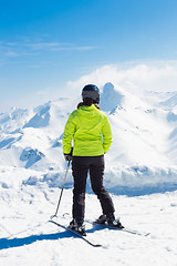 Image showing Woman skier.