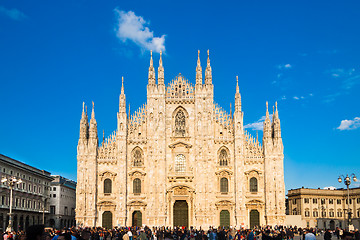 Image showing Milan Cathedral from the Square