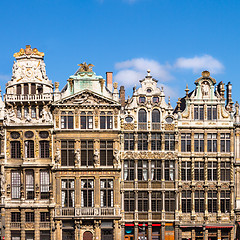 Image showing Buildings of Grand Place, Brussels, Belgium 