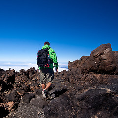 Image showing Hiking - Male hiker