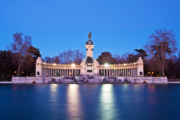 Image showing Memorial in Retiro city park, Madrid