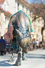 Image showing Artistic sculpture in Ljubljana, Slovenia.