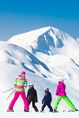 Image showing Family on ski vacations.