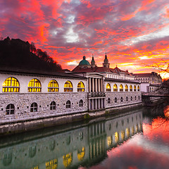 Image showing Ljubljana, capital of Slovenia, Europe.